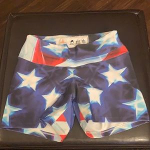 Patriotic Compression Shorts Sz M/L